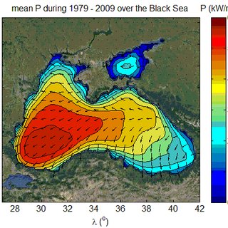 The model domain, the bathymetry of the Black Sea, and wave measurement ...