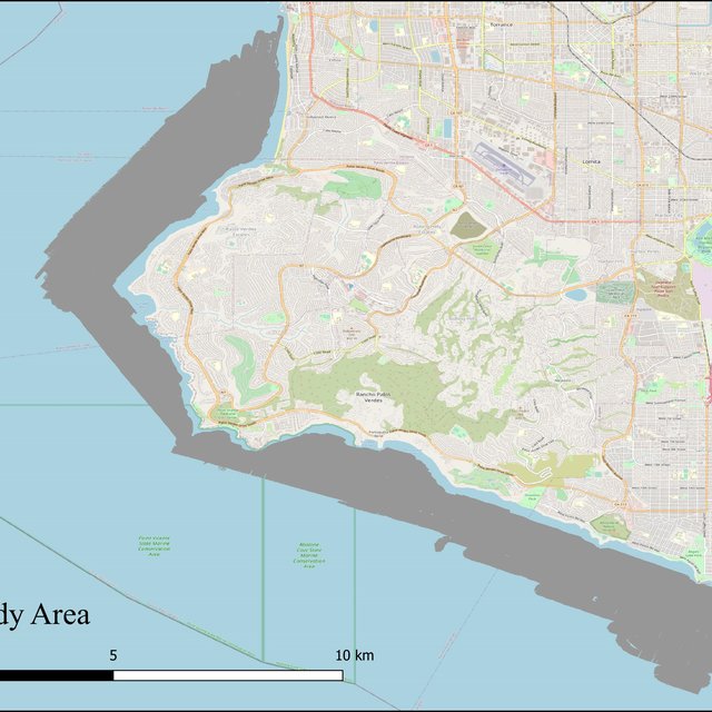 Map Of Palos Verdes And The Study Area Q640 