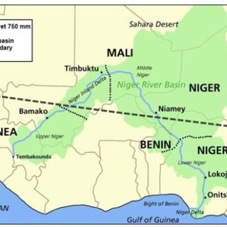 The Map Of Niger River Basin Source KFW 2010 Q320 