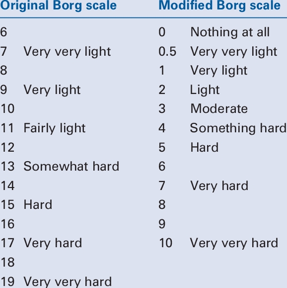 Modified Borg Scale Free Printable