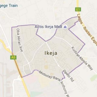 Map Of Ikeja With The Study Area Marked Out Source Map Google Images Maps 32 Q320 