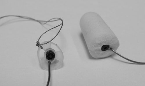 earplug headphones with mic