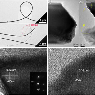 Tem Images Of A Whisker Loop And The Eb Induced Fractures A A Download Scientific Diagram