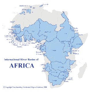 africa water bodies map