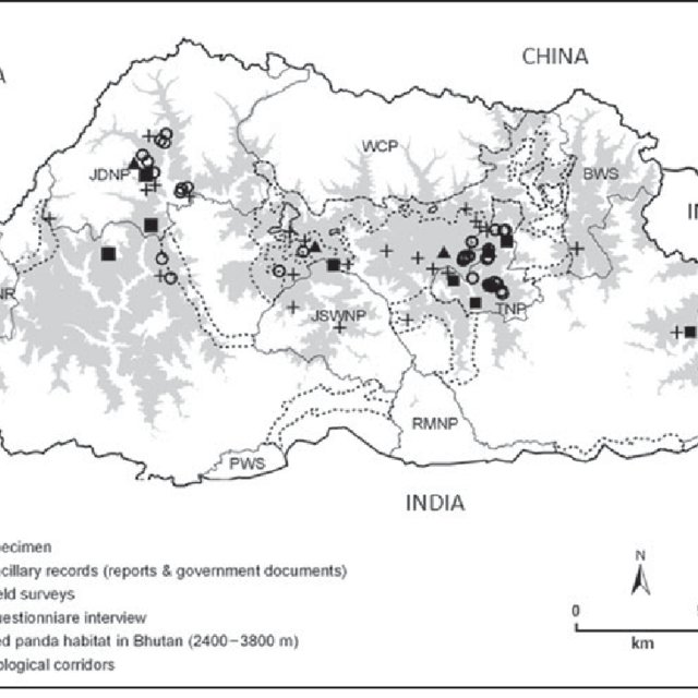 Distribution Of The Red Panda Within The Protected Area System Of Download Scientific Diagram