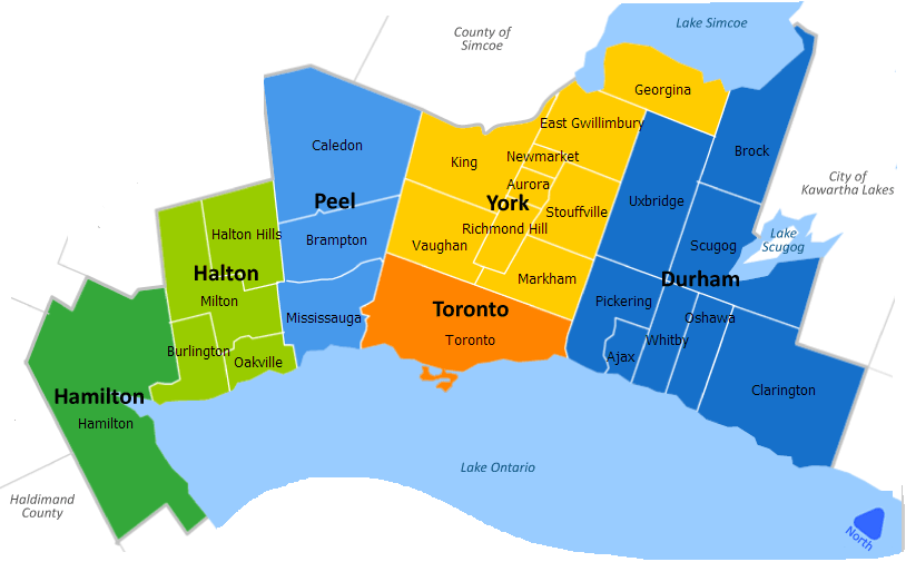 The Greater Toronto and Hamilton Area (GTHA) (Metrolinx, 2008
