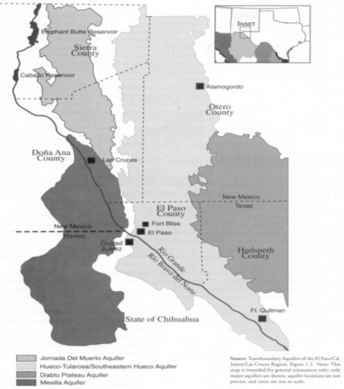 Map Of The Paso Del Norte Region The Rio Grande Bravo River And The Download Scientific Diagram