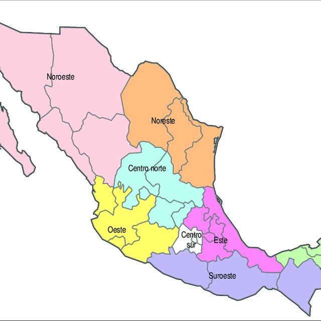 Lista 92 Foto Mapas De Las Regiones De Mexico El último