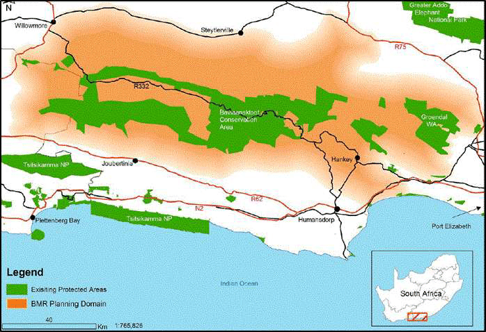 Location Of The Baviaanskloof Nature Reserve The Blank Area Within The Existing.ppm