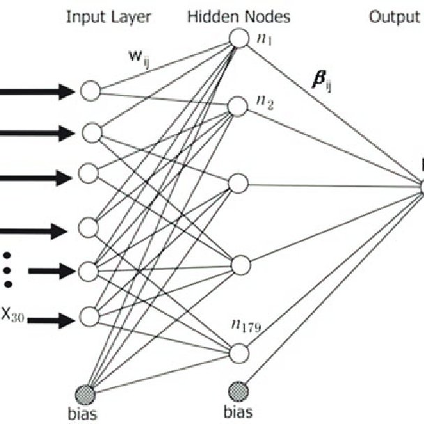 The topological structure of an Extreme Learning Machine network ...