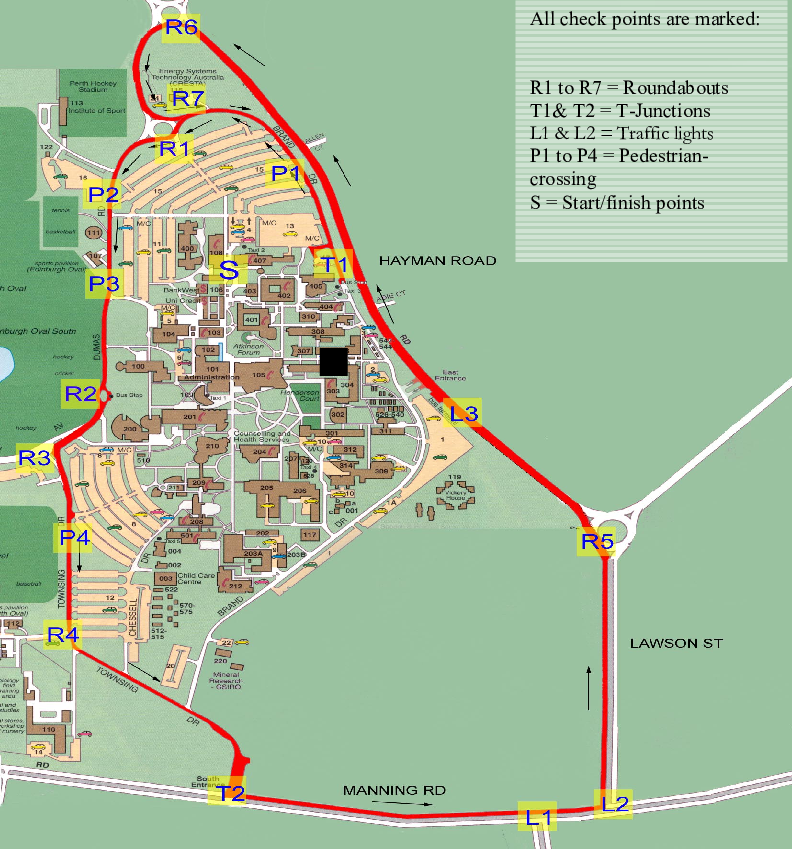 A Map Showing the Road Assessment Route and Various Check Point Ethical ...