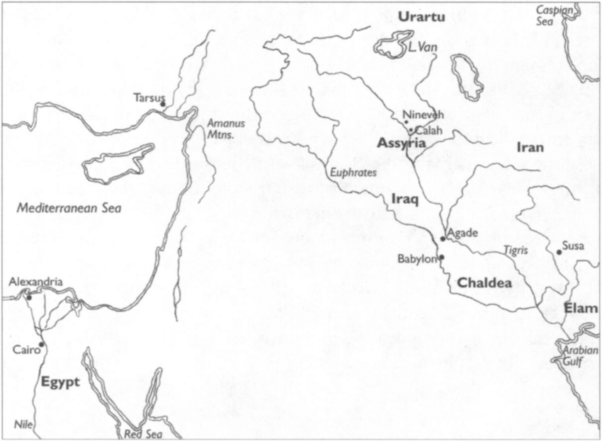 ancient world map mesopotamia