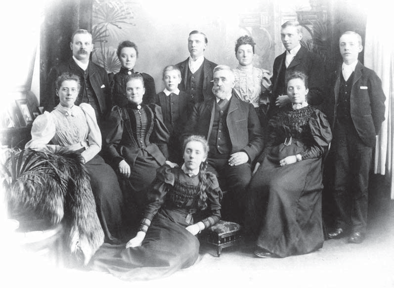 Duerden Family Portrait, c. 1892-1895. Standing (from left): John ...
