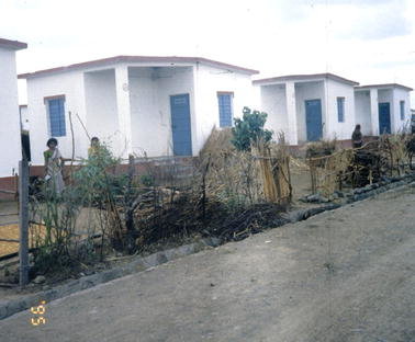 A relocated village after the 1993 Latur earthquake (photo: M. Greene)