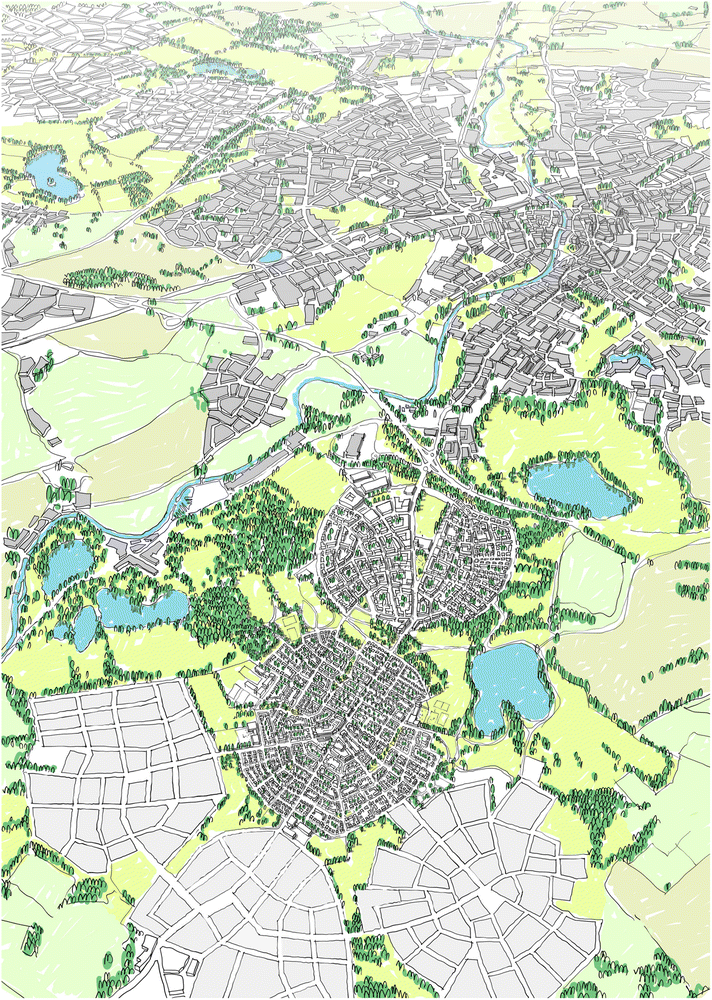 This Plan Shows How Oxford Could Be Extended To The North As A Series Of Neighbourhoods 