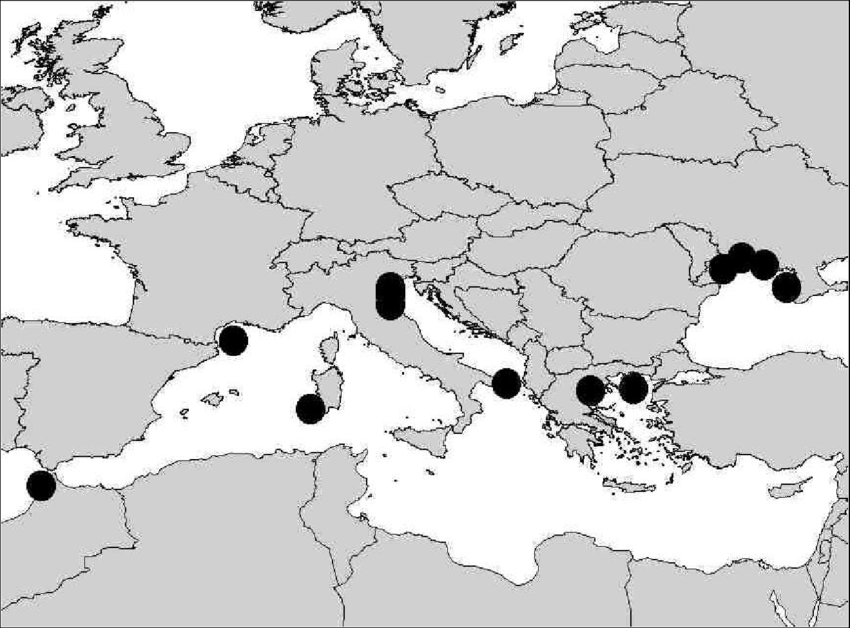 Location Of Budget Sites Developed By The Mediterranean Black Sea Regional Workshop 