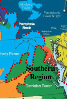 PJM Map With Regions 7 8 