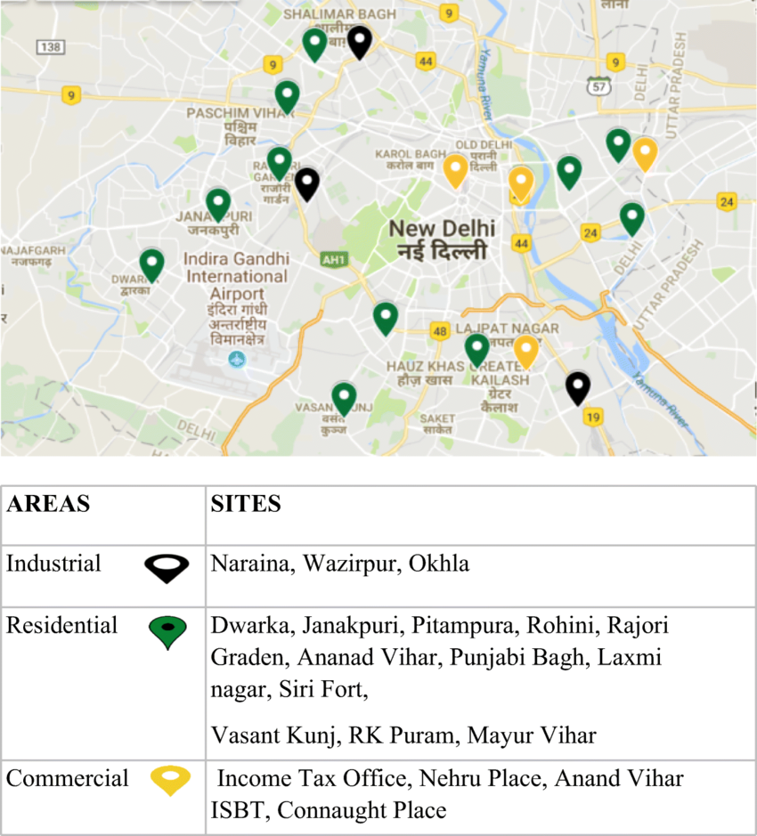 Laxmi Nagar Delhi Map Map Of Study Area Showing The Locations Of Health Survey | Download  Scientific Diagram